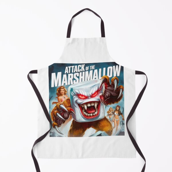 Item preview, Attack of the Killer Marshmallow, horror, marshmallow, monster, funnyfits70, Humor, Funny, retro, vintages, funny quotes, animal humor, designed and sold by FunnyFits70.
