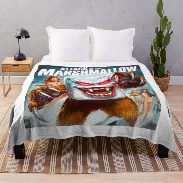 Item preview, Attack of the Killer Marshmallow, horror, marshmallow, monster, funnyfits70, Humor, Funny, retro, vintages, funny quotes, animal humor, designed and sold by FunnyFits70.