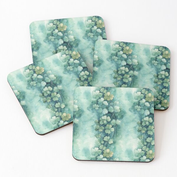 Item preview, Watercolor Clover – Lucky Charm Pattern in Soft Colors (5/8) designed and sold by sabantha.
