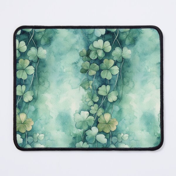 Item preview, Watercolor Clover – Lucky Charm Pattern in Soft Colors (5/8) designed and sold by sabantha.