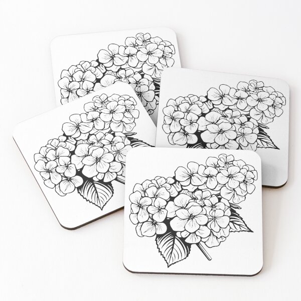 Item preview, Hydrangea Flower Bloom Garden Shrub Hortensia Bouquet designed and sold by inkoutninja.