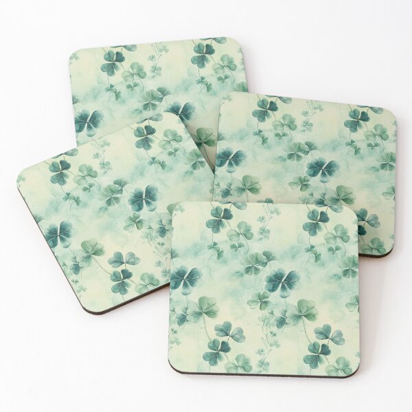 Item preview, Watercolor Clover – Lucky Charm Pattern in Soft Colors (6/8) designed and sold by sabantha.