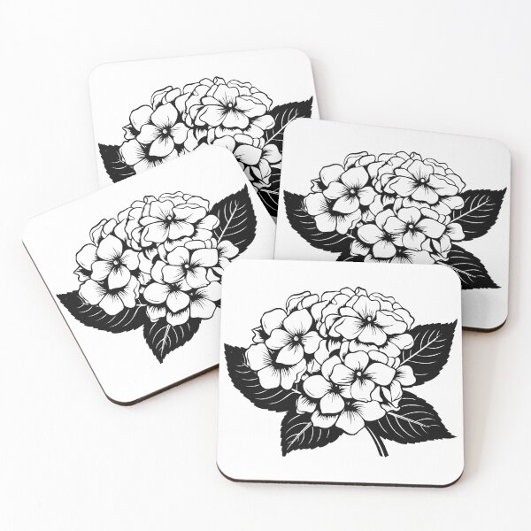 Item preview, Hydrangea Flower Bloom Garden Shrub Hortensia Bouquet designed and sold by inkoutninja.