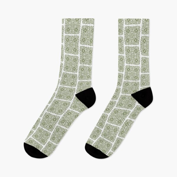 Item preview, Green woven leaf-like patterns. designed and sold by jasmineberry.