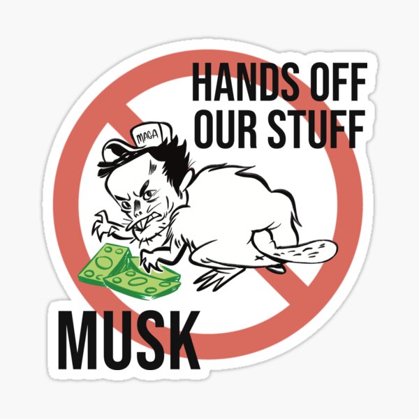 Item preview, Hands Off Our Stuff Musk designed and sold by Skillit!.