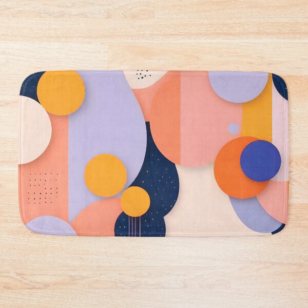 Item preview, Color Sphere Fusion, Playful Balance of Retro Pop Circles, Abstract Orbit Bold Geometry, Layered Rhythm Poster designed and sold by Kintsugi99.