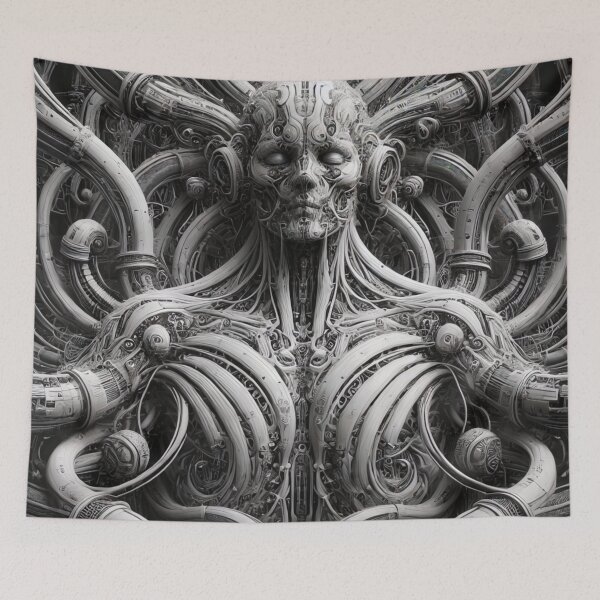 Item preview, Cybernetic Entity - A Fusion of Flesh and Machine designed and sold by Wiredart.