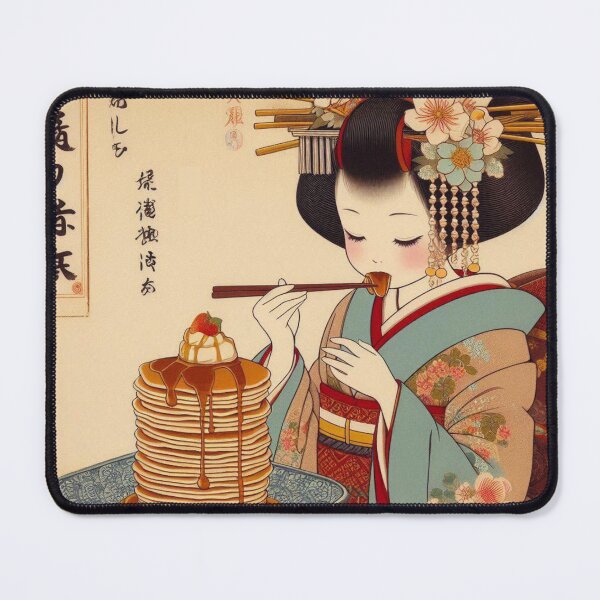 Item preview, Pancake Princess eating a tall stack designed and sold by AETHERFORM Design.