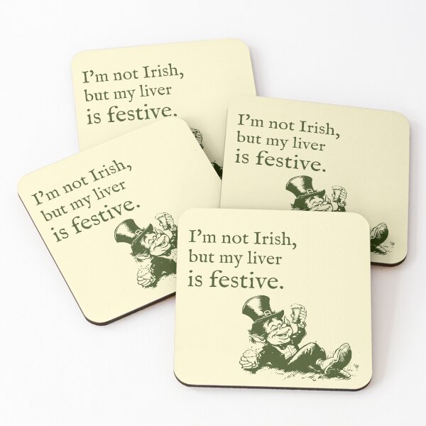 Item preview, I'm not Irish, but my liver is festive designed and sold by NOTRE-BONHEUR.