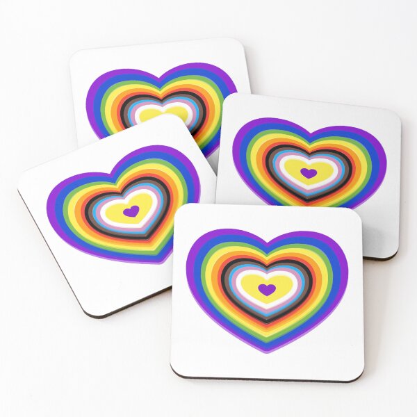 Item preview, PRIDE - PROGRESS FLAG HEART <3 designed and sold by cherrynat1.