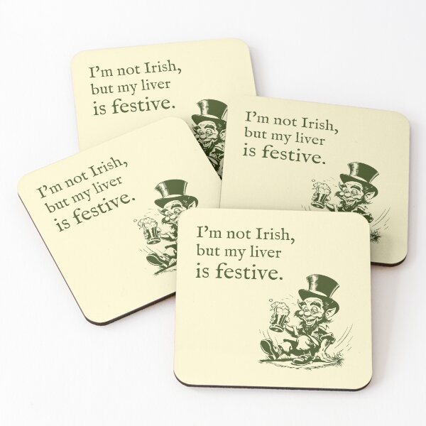 Item preview, I'm not Irish, but my liver is festive designed and sold by NOTRE-BONHEUR.
