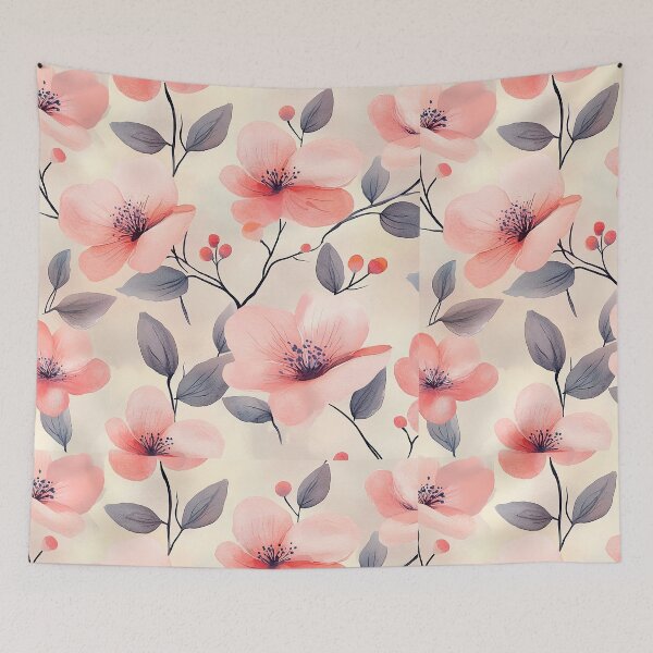 Artikelvorschau, Aquarell Blumenmuster entworfen und verkauft von WinfinityStudio.