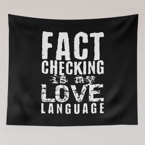 Item preview, Fact Checking Whispers White Truth Amid Black Lies designed and sold by SplashTastic.