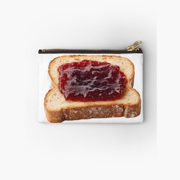 Item preview, Close-up of Toast with Raspberry Jelly on White Background designed and sold by Mihush.
