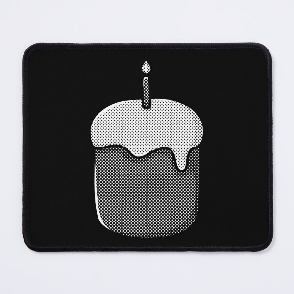 Item preview, Cake with candles black and white designed and sold by YQvibe Studio.