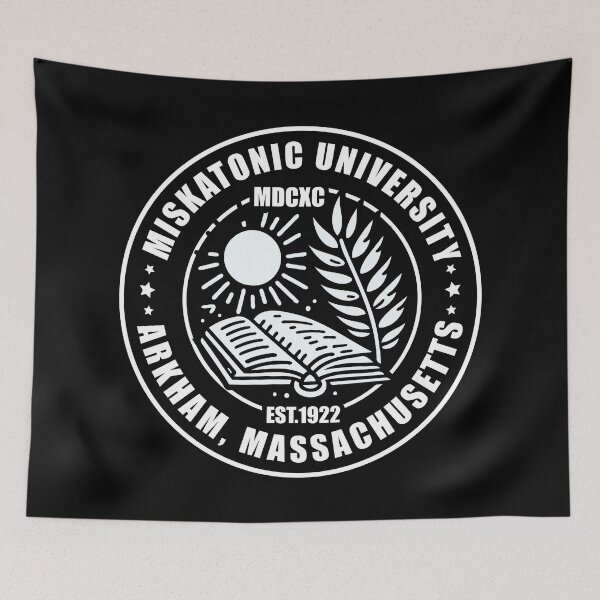 Artikelvorschau, Miskatonic Universität /\/\/ Arkham, Massachusetts entworfen und verkauft von Scaryzz.