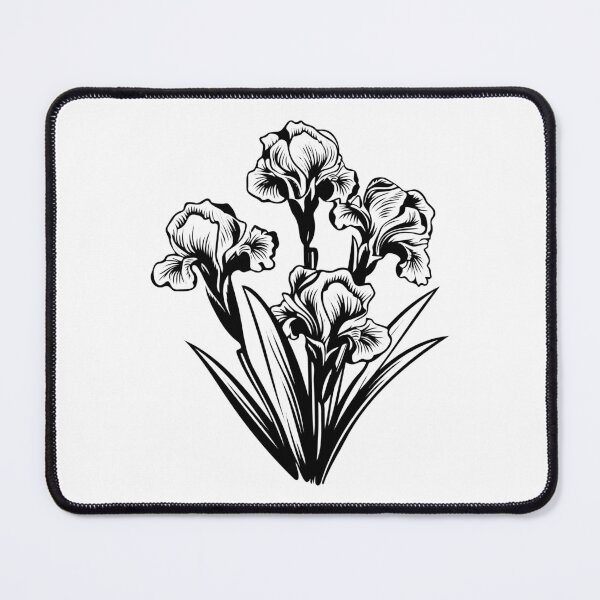 Item preview, Iris Flower Bloom Bouquet Garden Floral Dutch Germanica designed and sold by inkoutninja.