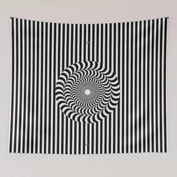 Aperçu de l'œuvre Illusion d'optique en spirale hypnotique créée et vendue par Wiredart.