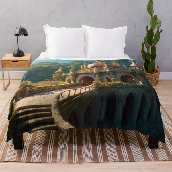Item preview, The Fairy Tale Palace Overlooking a Magical Landscape designed and sold by BlareBlare.