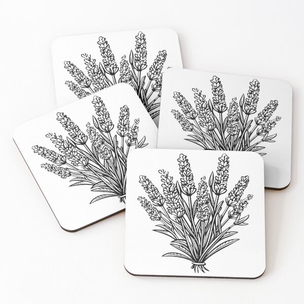 Item preview, French Lavender Flower Bouquet Lavandula Herb Garden designed and sold by inkoutninja.