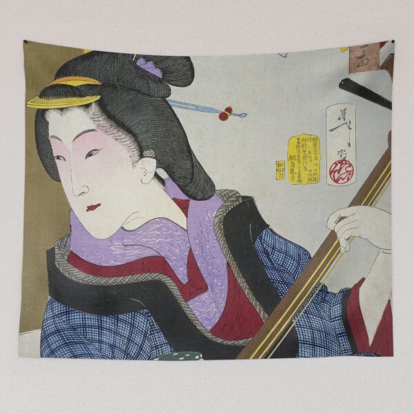 Item preview, Enjoying Herself - Tsukioka Yoshitoshi’s "Fuzoku Sanjūnisō" designed and sold by store-wasabi.