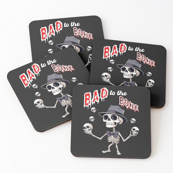 Item preview, Bad to the bone, funny skeleton designed and sold by Lolly's Lane Shoppe.