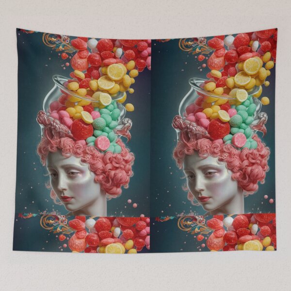 Item preview, Sweet Candy Lady Art – Whimsical Pastel Fantasy Illustration designed and sold by joanwatson45.