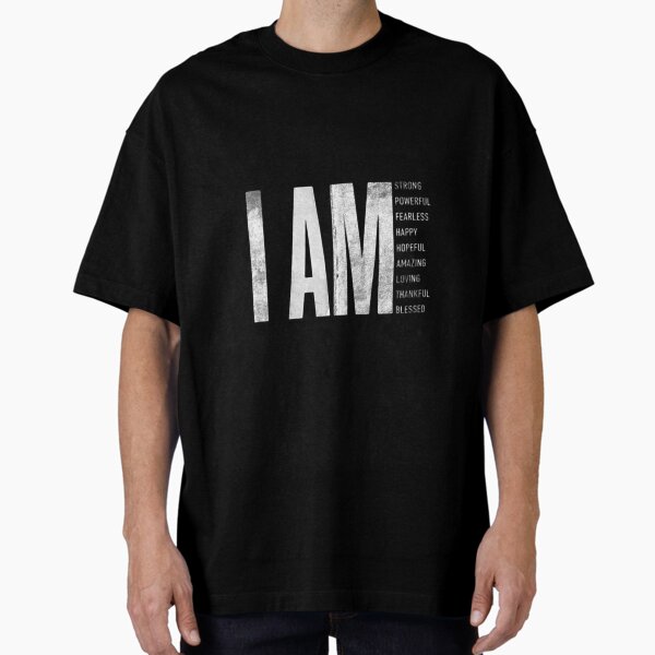 Item preview, I AM – Powerful Affirmation Typography Design designed and sold by Viral Threads .