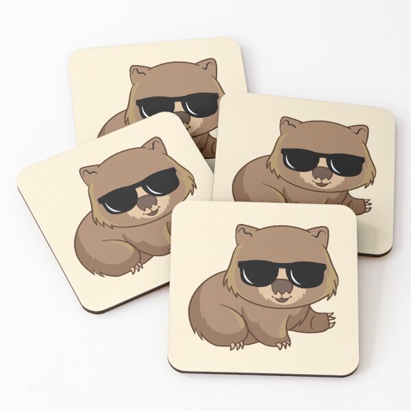 Item preview, Wombat Wearing Sunglasses designed and sold by Fanverse Merchandise.
