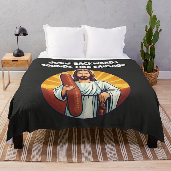 Item preview, Jesus Holds a Sausage: A Wordplay Parody designed and sold by REPTISLAV.