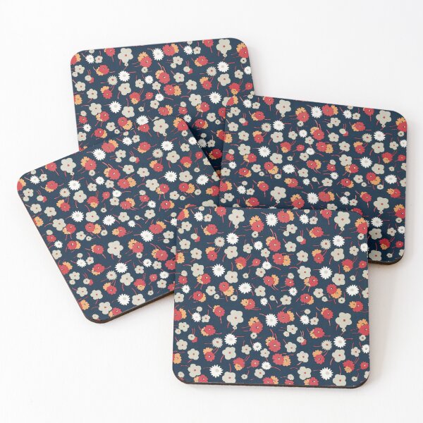 Item preview, Flower pattern with dark background designed and sold by roksanacrea.