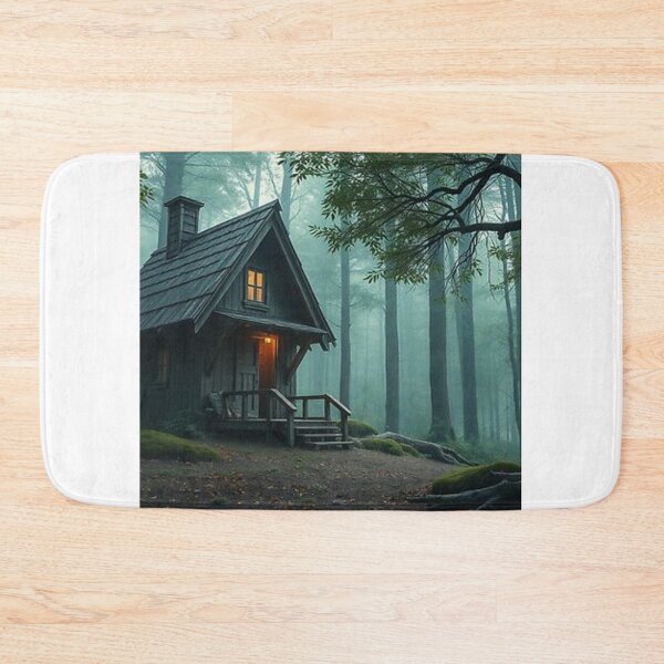 Artikelvorschau, „Mystische Hütte im Nebelwald“ entworfen und verkauft von Macajuba Design .