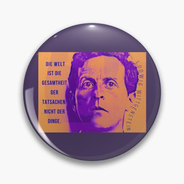 Item preview, Ludwig Wittgenstein quote:  Die Welt ist die Gesamtheit der Tatsachen, nicht der Dinge designed and sold by artbleed.