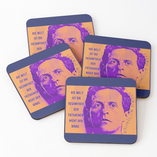 Item preview, Ludwig Wittgenstein quote:  Die Welt ist die Gesamtheit der Tatsachen, nicht der Dinge designed and sold by artbleed.