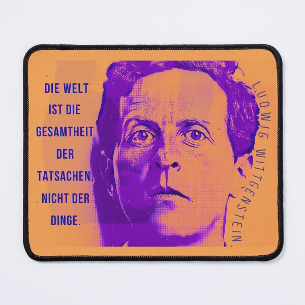 Item preview, Ludwig Wittgenstein quote:  Die Welt ist die Gesamtheit der Tatsachen, nicht der Dinge designed and sold by artbleed.