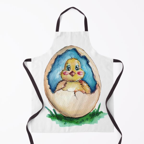 Item preview, Funny Easter Chicken - Colorful Watercolor Illustration designed and sold by KorzenArt.