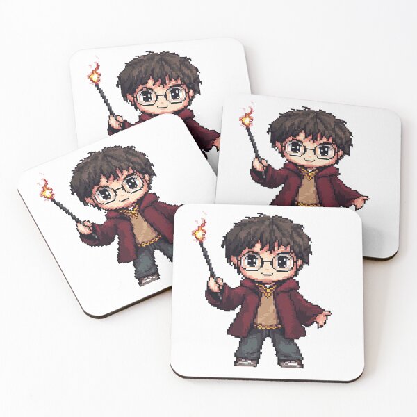 Item preview, Harry, Cartoon Wizard Magical fantasy, magical tale Pixel Art  designed and sold by Innamalinka.