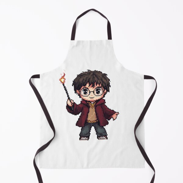 Item preview, Harry, Cartoon Wizard Magical fantasy, magical tale Pixel Art designed and sold by Innamalinka.