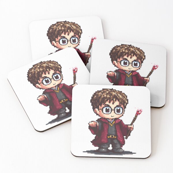 Item preview, Harry, Cartoon Wizard Magical fantasy, magical tale Pixel Art  designed and sold by Innamalinka.