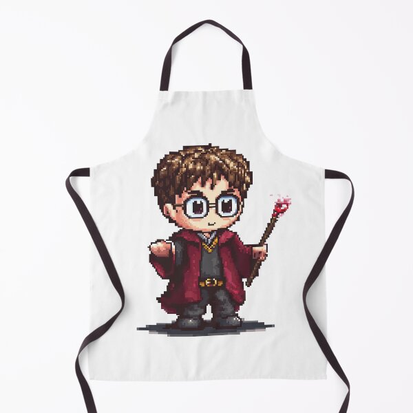 Item preview, Harry, Cartoon Wizard Magical fantasy, magical tale Pixel Art designed and sold by Innamalinka.