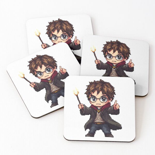 Item preview, Harry, Cartoon Wizard Magical fantasy, magical tale Pixel Art  designed and sold by Innamalinka.