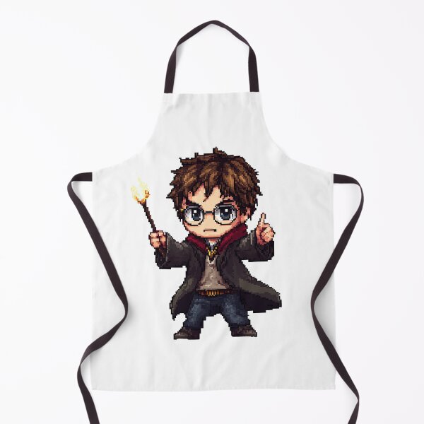 Item preview, Harry, Cartoon Wizard Magical fantasy, magical tale Pixel Art designed and sold by Innamalinka.