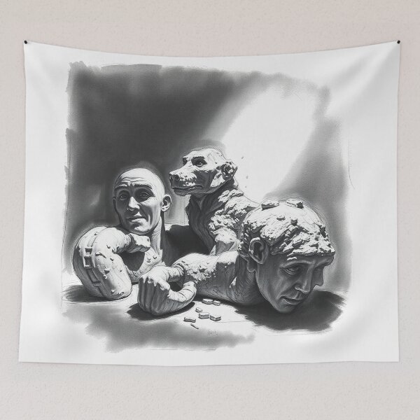 Item preview, Chthonic Guardians – Surrealist Stone Figures designed and sold by Wesira.