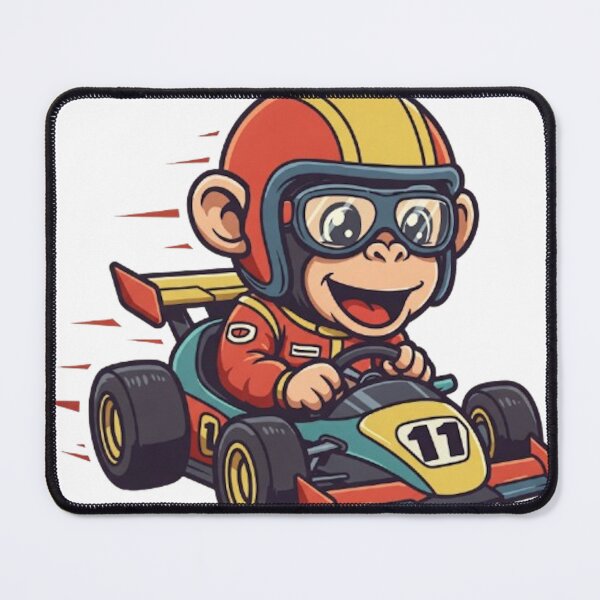 Item preview, Cute Baby Chimp Race Car Driver designed and sold by likbatonboot.