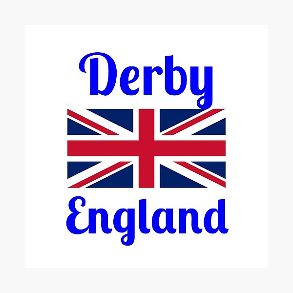 Item preview, Derby England - Stylish Prints, designed and sold by Fleetwood1994.