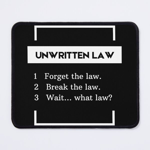Item preview, Unwritten law designed and sold by Doodle Whimsy.
