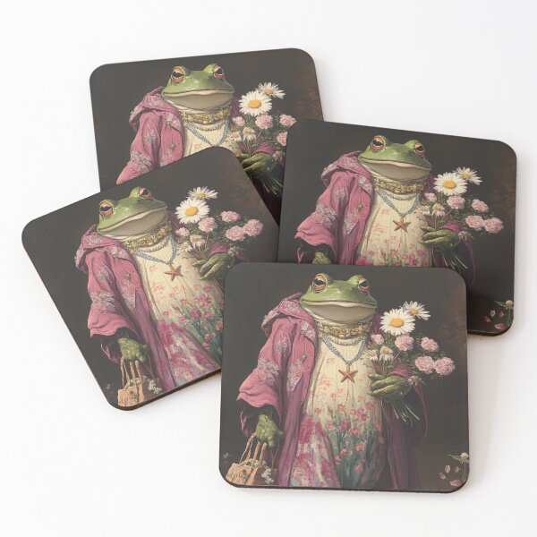 Item preview, Elegant Cottagecore Frog – Vintage Goblincore Nature Aesthetic designed and sold by baucestudio.