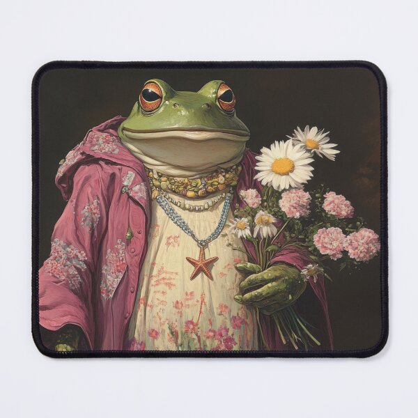 Item preview, Elegant Cottagecore Frog – Vintage Goblincore Nature Aesthetic designed and sold by baucestudio.