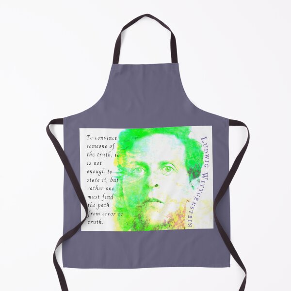 Item preview, Ludwig Wittgenstein quote: To convince someone of the truth, it is not enough to state it, but rather one must find the path from error to truth. designed and sold by artbleed.