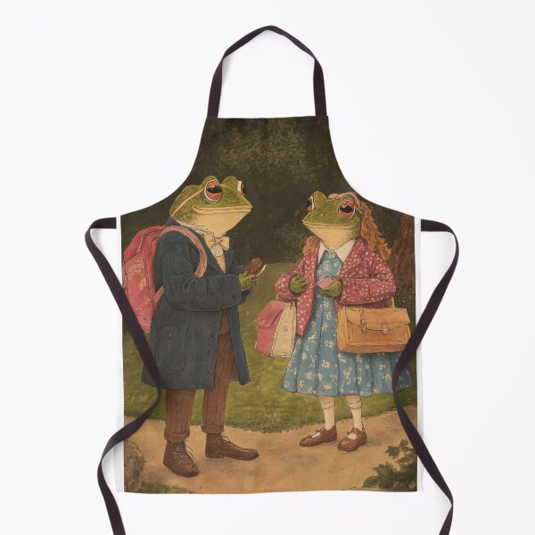 Item preview, Vintage Cottagecore Frog School – Whimsical Woodland Aesthetic designed and sold by baucestudio.